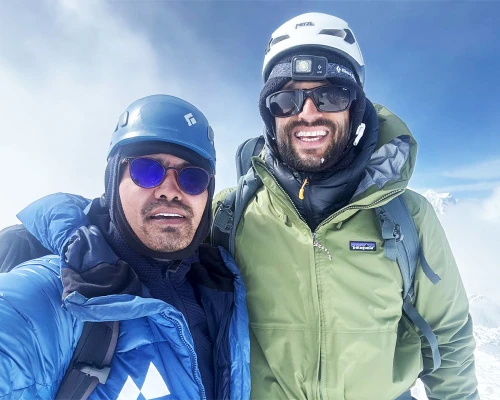 At pisang peak summit