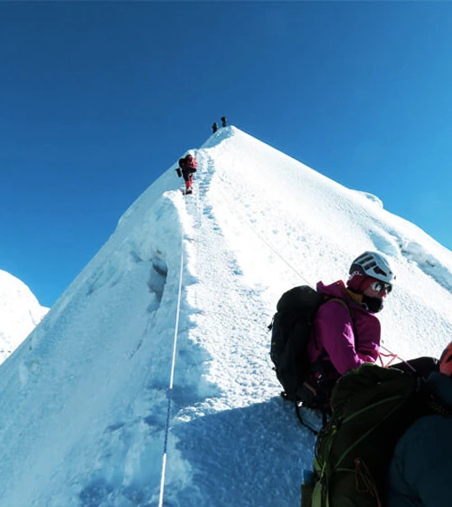Island Peak summit photo